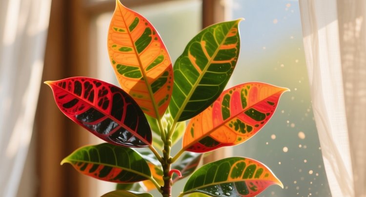 Почему у кротона зеленые листья вместо цветных