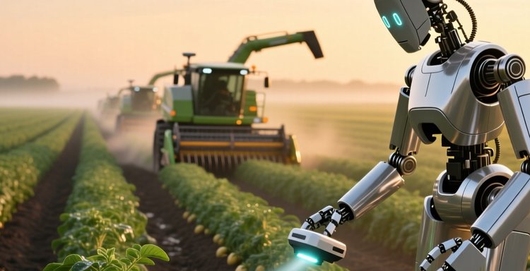 Как выглядит день картофелевода в будущем: ИИ, автономная сельхозтехника и агродроны - фото