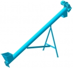 Транспортер шнековый, конвейер винтовой, шнек в желобе - фото