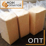 Опилки, Стружка (хвойные) - в брикетах (опт от производителя) - подстилка для с/х предприятий с ДОСТАВКОЙ в ваш регион. - фото