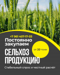 Закупаем сельхозпродукцию: зерно, пшеницу, подсолнечник