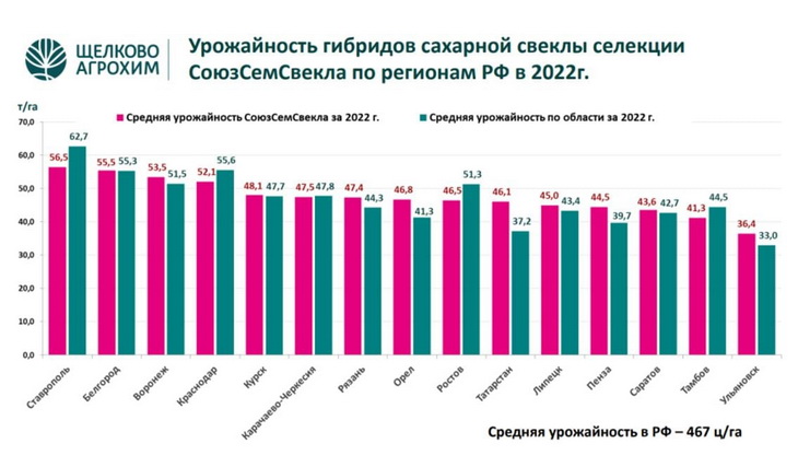гибриды сахарной свеклы щелково