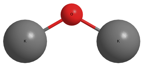 Оксид калия молекула