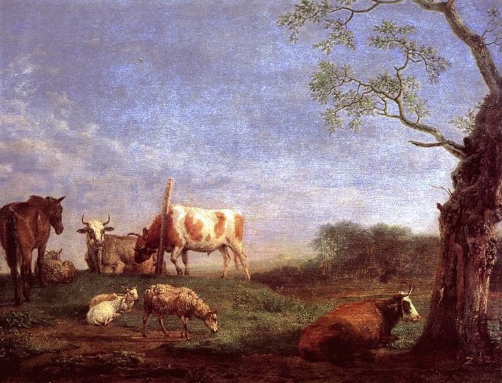 Отдыхающее стадо. 1652. Картинная галерея. Дрезден