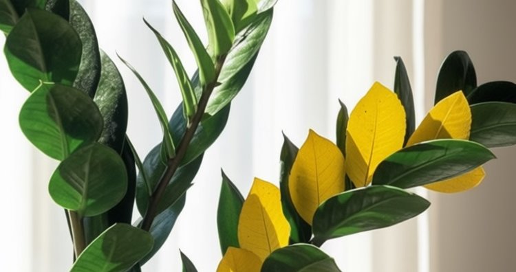 Почему замиокулькас желтеет, коричневеет и лысеет: спасаем долларовое дерево