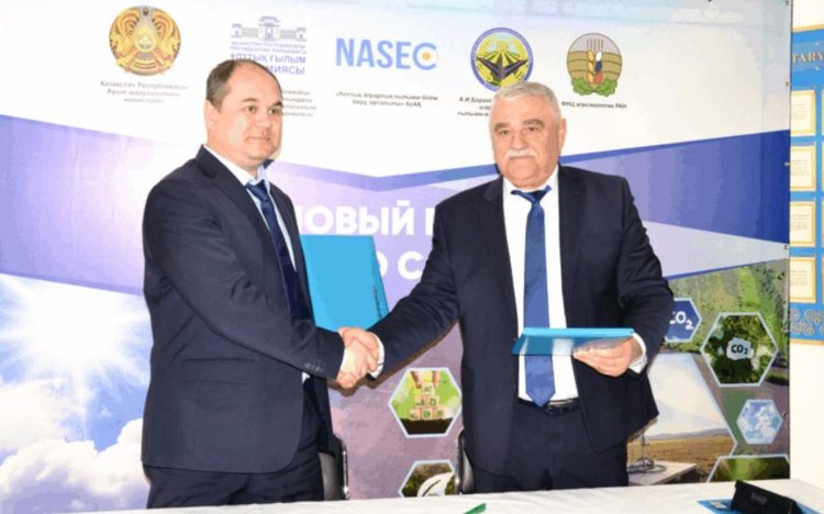 Директор ФНЦ агроэкологии РАН Александр Беляев участвовал в открытии карбонового агроклиматического полигона Казахстана 