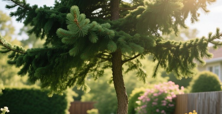 Что можно посадить из плодовых рядом с елками - фото