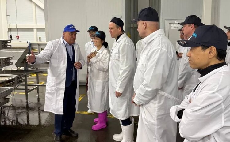 Китайским бизнесменам представили современное российское производство рыбной продукции