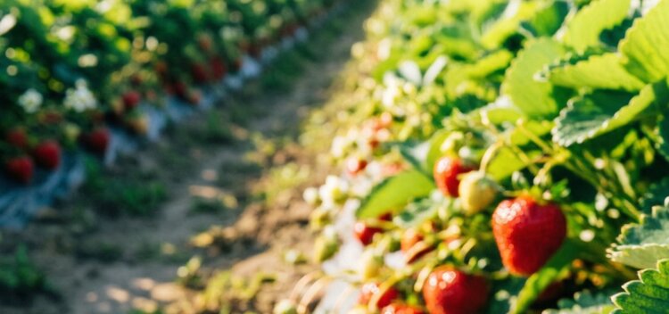 Как добавкой биоуголя увеличить вес ягод клубники на 40%