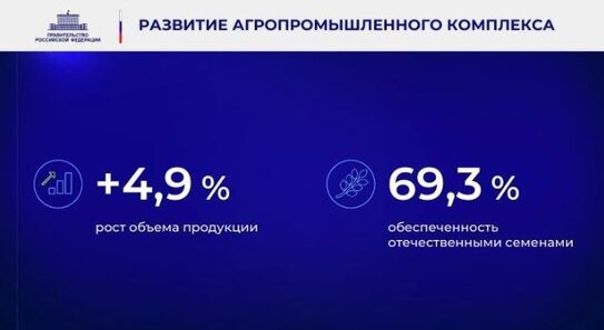 Стабильное развитие российского АПК подчеркнул Михаил Мишустин