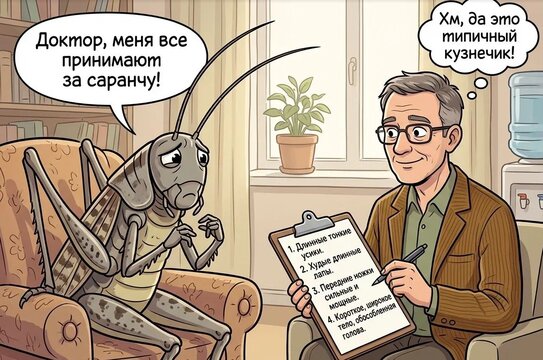 Усы, лапы и голова. В ДНР появились кузнечики или саранча?