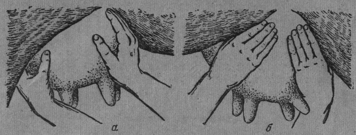 массаж вымени - растирание долей