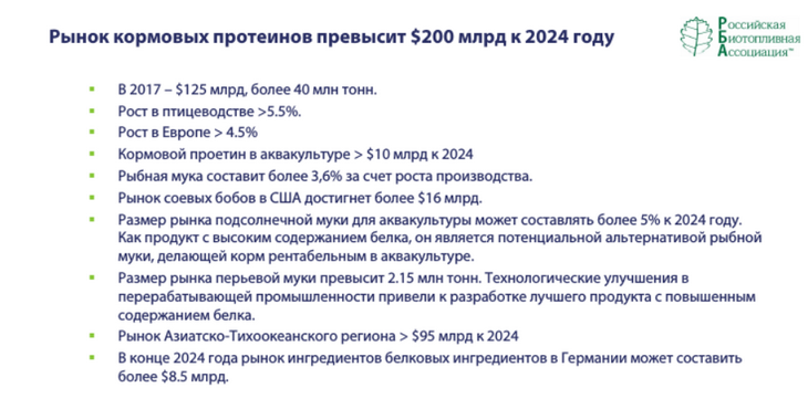рынок протеинов