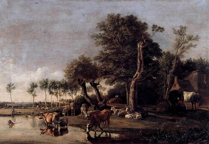 Водопой в жару.  1648. Маурицхёйс. Гаага