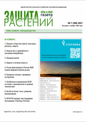 Архив номеров газеты «Защита растений» № 07/2021